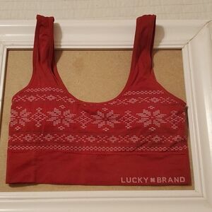 Lucky Brand Red sports bra Large